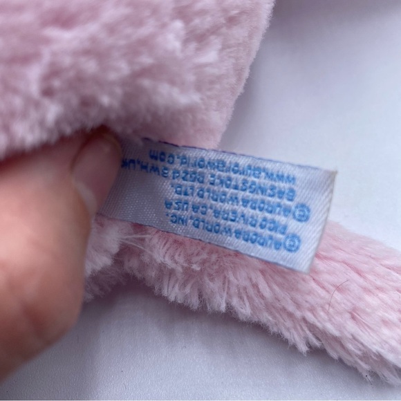 Ebba Taddle Toes Pink Elephant Baby Plushie Soft Stuffed Animal Aurora World 10" - Picture 8 of 8